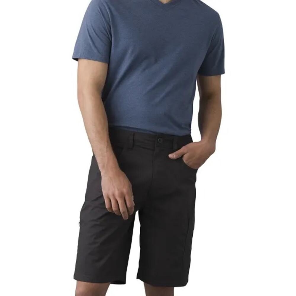 Prana Mens Double Peak Short in Charcoal gray 1968441